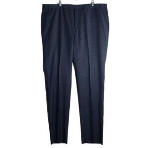 Lauren Ralph Lauren Unhemmed Wool Suit Pants Mens 46x37 Navy Comfort NWT $198